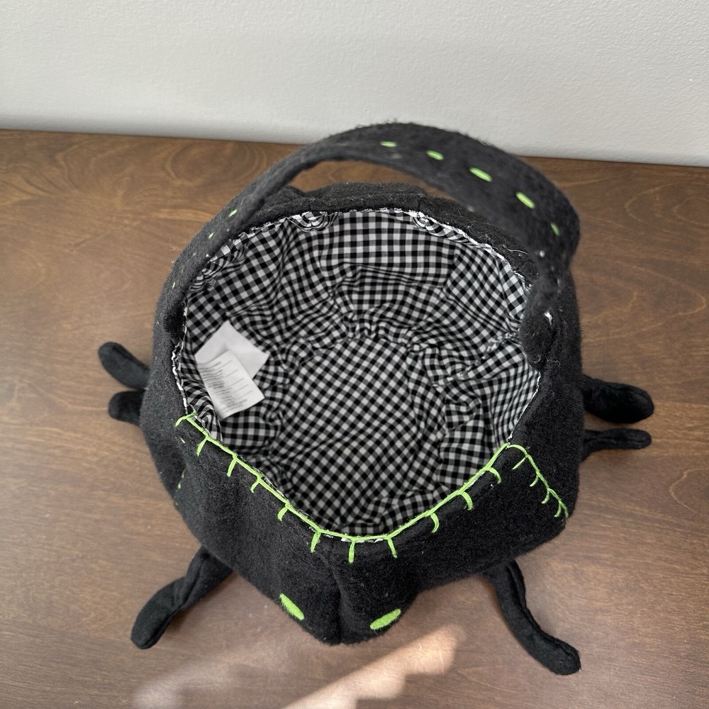 Pottery Barn Kids Spider Halloween Trick Or Treat Tote Back Candy Basket Retired - Picture 6 of 16